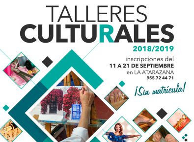 Talleres culturales para septiembre y sin matrícula